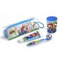 Necessaire da Viaggio Cartoon Super Mario Cuidado Dental Lote 4 Pezzi