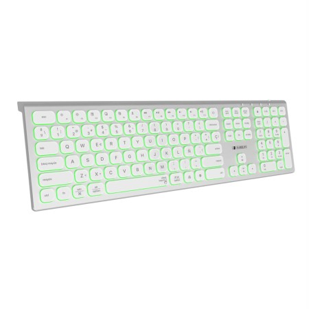 Tastiera Bluetooth Subblim SUBKB-3MIE300 Qwerty in Spagnolo Bianco QWERTY