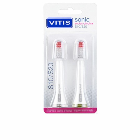 Ricambio per Spazzolino da Denti Elettrico Vitis Sonic S10/S20 Gingival 2 Unità