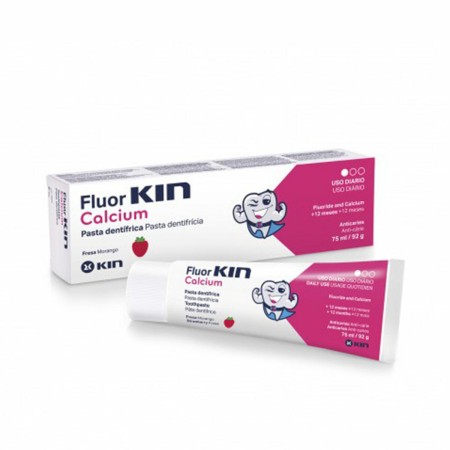 Dentifricio Kin Fluorkin Calcium 75 ml Fragola