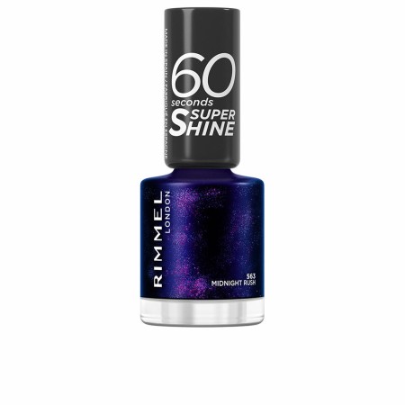 smalto Rimmel London 60 Seconds Super Shine Nº 563 Midtnight rush 8 ml