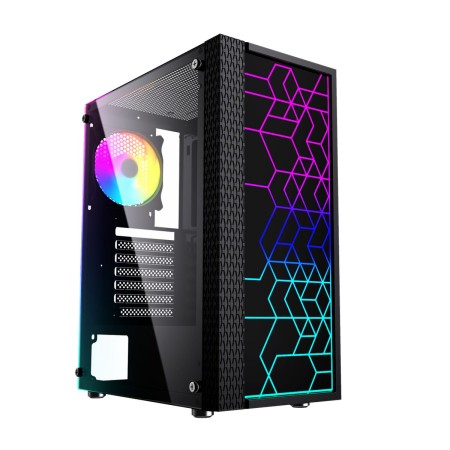 Case computer desktop ATX GEMBIRD Fornax 2500 ARGB Nero Multicolore