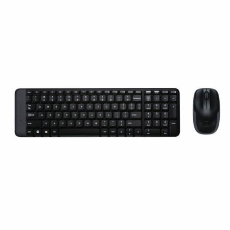 Tastiera e Mouse Logitech Wireless Combo MK220 Nero QWERTY Qwerty US