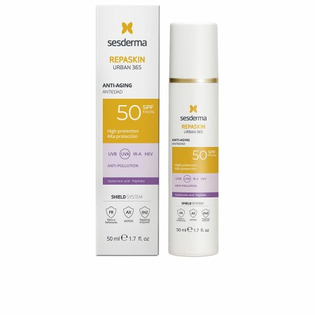 Protezione Solare Viso Sesderma Repaskin Urban 365 Spf 50 50 ml Antietà Anti Inquinamento