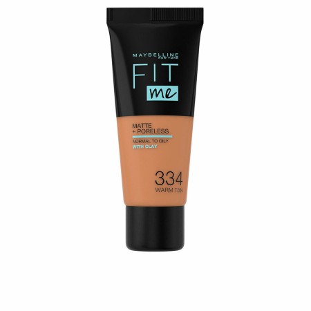 Base per Trucco Fluida Maybelline FIT ME Nº 334 Warm tan 30 ml