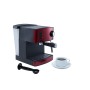 Caffettiera Express a Leva Adler AD 4404r Nero Rosso Argentato 1,6 L