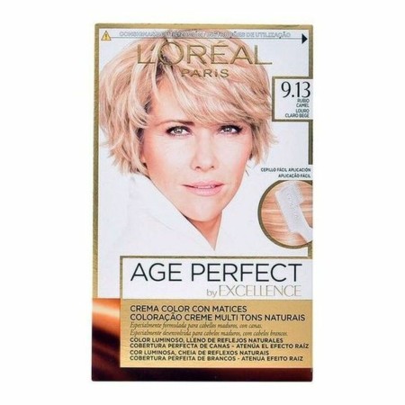 Tintura Permanente Antietà Excellence Age Perfect L'Oreal Make Up Excellence Age Perfect Nº 9.0-rubio muy claro Nº 8.0-rubio