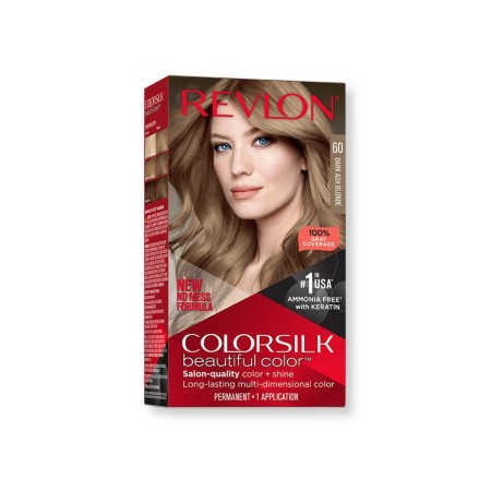 Tintura Permanente Revlon Colorsilk Senza ammoniaca Nº 60-Biondo Scuro Cenere