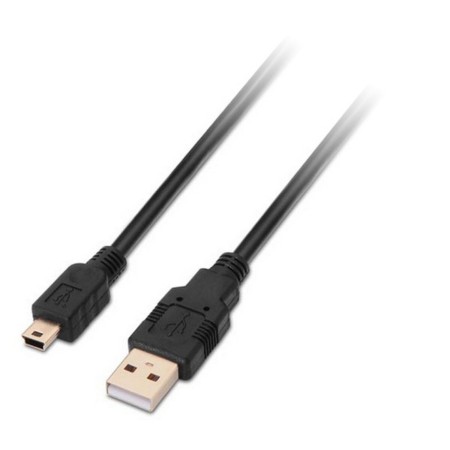 Cavo USB 2.0 A con Mini USB B NANOCABLE 10.01.0402 1,8 m Nero