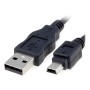 Cavo USB 2.0 A con Mini USB B NANOCABLE 10.01.0402 1,8 m Nero