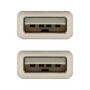 Cavo USB 2.0 NANOCABLE 10.01.0303 Beige (2 m)