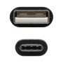 Cavo USB A con USB C NANOCABLE 10.01.210 Nero