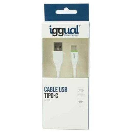 Cavo USB A con USB C iggual IGG316948 1 m Bianco