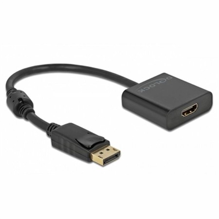 Adattatore DisplayPort con HDMI DELOCK 63585 Nero 20 cm