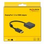 Adattatore DisplayPort con HDMI DELOCK 63585 Nero 20 cm