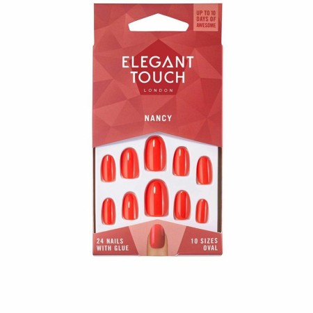 Unghie Finte Elegant Touch Polished Colour Ovalada Nancy (24 uds)