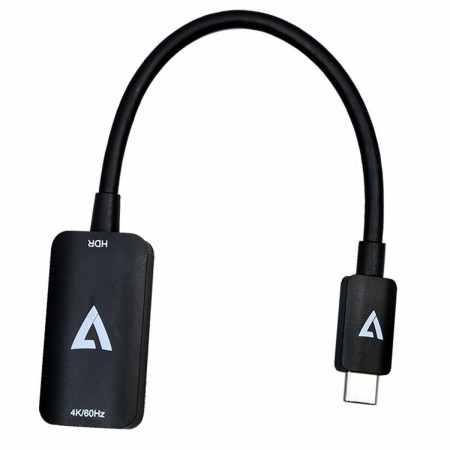 Adattatore USB C con HDMI V7 V7USBCHDMI4K60HZ   Nero 4K Ultra HD