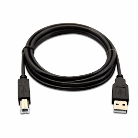 Cavo USB A con USB B V7 V7USB2AB-02M-1E   Nero