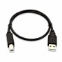 Cavo USB A con USB B V7 V7USB2AB-50C-1E   Nero