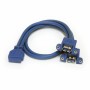 Cavo USB Startech USB3SPNLAFHD     IDC USB A Azzurro