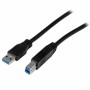 Cavo USB A con USB B Startech USB3CAB2M      Nero