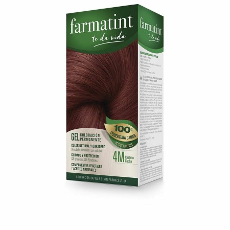 Tintura Permanente Farmatint 380227 4m-Castaño Caoba Gel