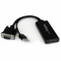 Adattatore HDMI con VGA Startech VGA2HDU       Nero