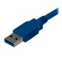 Cavo USB A con USB B Startech USB3SAB1M      Azzurro