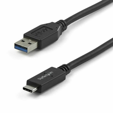 Cavo USB A con USB C Startech USB31AC1M      Nero