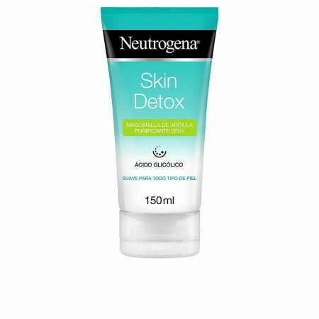 Maschera Purificante Neutrogena Skin Detox Pulitore Idratante Argilla Acido glicolico Detossificante (150 ml)