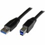 Cavo USB A con USB B Startech USB3SAB10M      Nero