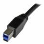 Cavo USB A con USB B Startech USB3SAB10M      Nero