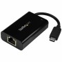 Adattatore di Rete USB C Startech US1GC30PD Gigabit Ethernet Nero