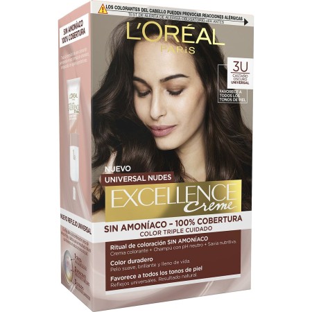 Tintura Permanente L'Oreal Make Up Excellence Castano Scuro