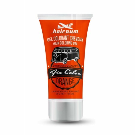 Colorazione non Permanente Hairgum Fix Color Gel Fissante Extraforte Arancio Orange 30 ml