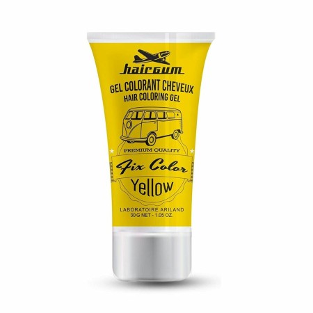 Colorazione non Permanente Hairgum Fix Color Giallo Gel Fissante Extraforte (30 ml)