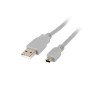 Cavo USB 2.0 A con Mini USB B Lanberg CA-USBK-10CC-0018-S Grigio 1,8 m (1,8 m)