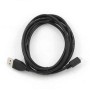 Cavo USB 2.0 A con Micro USB B GEMBIRD (3 m) Nero