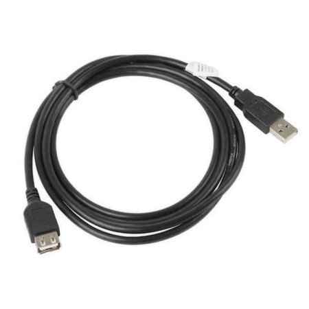 Cavo Prolunga USB Lanberg Maschio/Femmina 480 Mb/s Nero