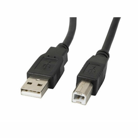 Cavo USB A con USB B Lanberg CA-USBA-10CC-0005-BK Nero