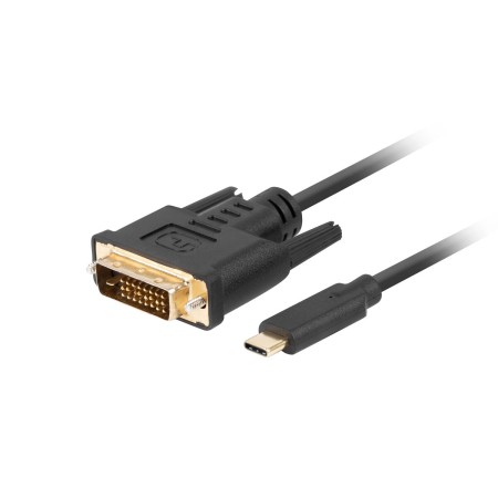 Cavo USB C con DVI-D Lanberg CA-CMDV-10CU-0030-BK 3 m Nero