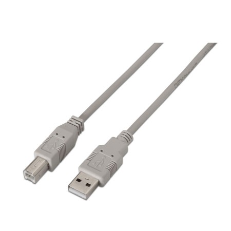 Cavo USB 2.0 A con USB B Aisens A101-0002 Beige