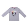 Maglia a Maniche Lunghe per Bambini Minnie Mouse Grigio