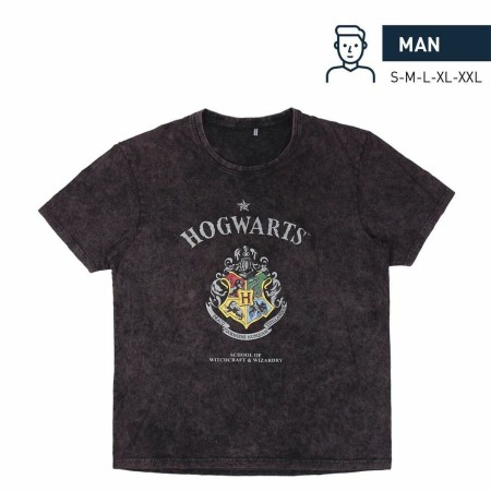 Maglia a Maniche Corte Uomo Harry Potter Grigio Grigio scuro