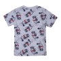 Maglia a Maniche Corte per Bambini Minnie Mouse Grigio