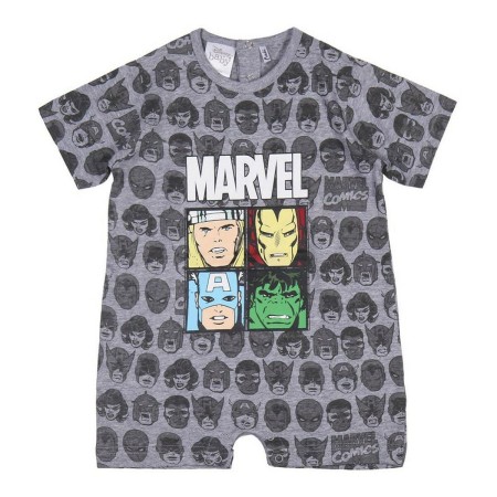 Tutina a Maniche Corte per Bambini Marvel Grigio