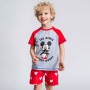 Pigiama Estivo Mickey Mouse Rosso Grigio