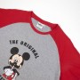 Pigiama Estivo Mickey Mouse Rosso (Adulti) Uomo Grigio