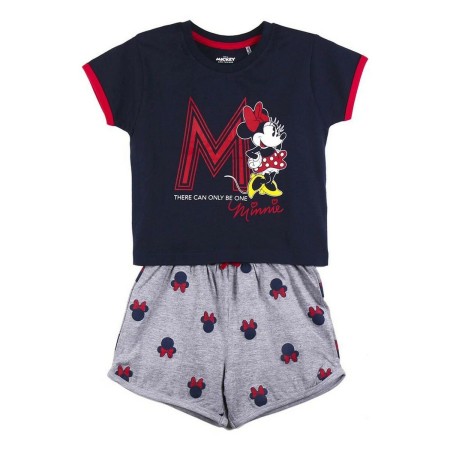 Pigiama Estivo Minnie Mouse Blu scuro Grigio