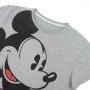 Maglia a Maniche Corte Donna Mickey Mouse Grigio Grigio scuro